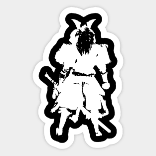 Ghost of Tsushima, Journey of the Samurai (white) Sticker